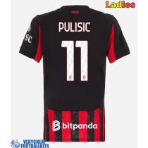 AC Milan Christian Pulisic #11 Replica Home Shirt Ladies 2025-26 Short Sleeve